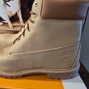 Men's Timberland Premium 6-Inch Waterproof BOOTS Light Brown TB0A2P6WEN21 Sz 9.5